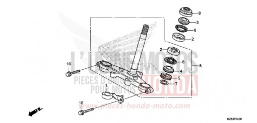 STEERING STEM (CRF125F/FB E/H/J) CRF125FE de 2014